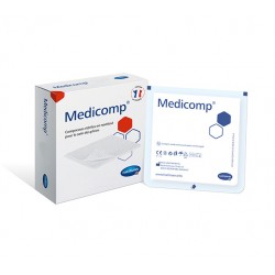 Compresse nontissé Medicomp stériles 7.5cmx7.5cm (50x2)