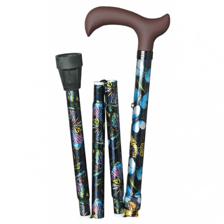 Canne derby pliante cashmere pastel