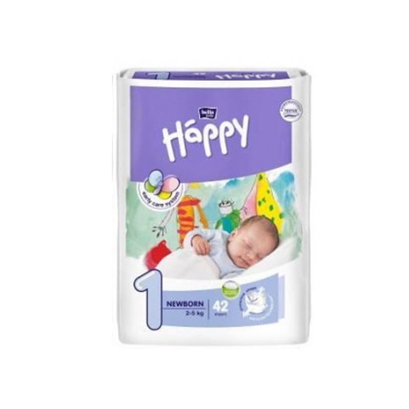 Couches bébé Happy de 2 à 30kg (Taille 1 à 6) Delmare Médical